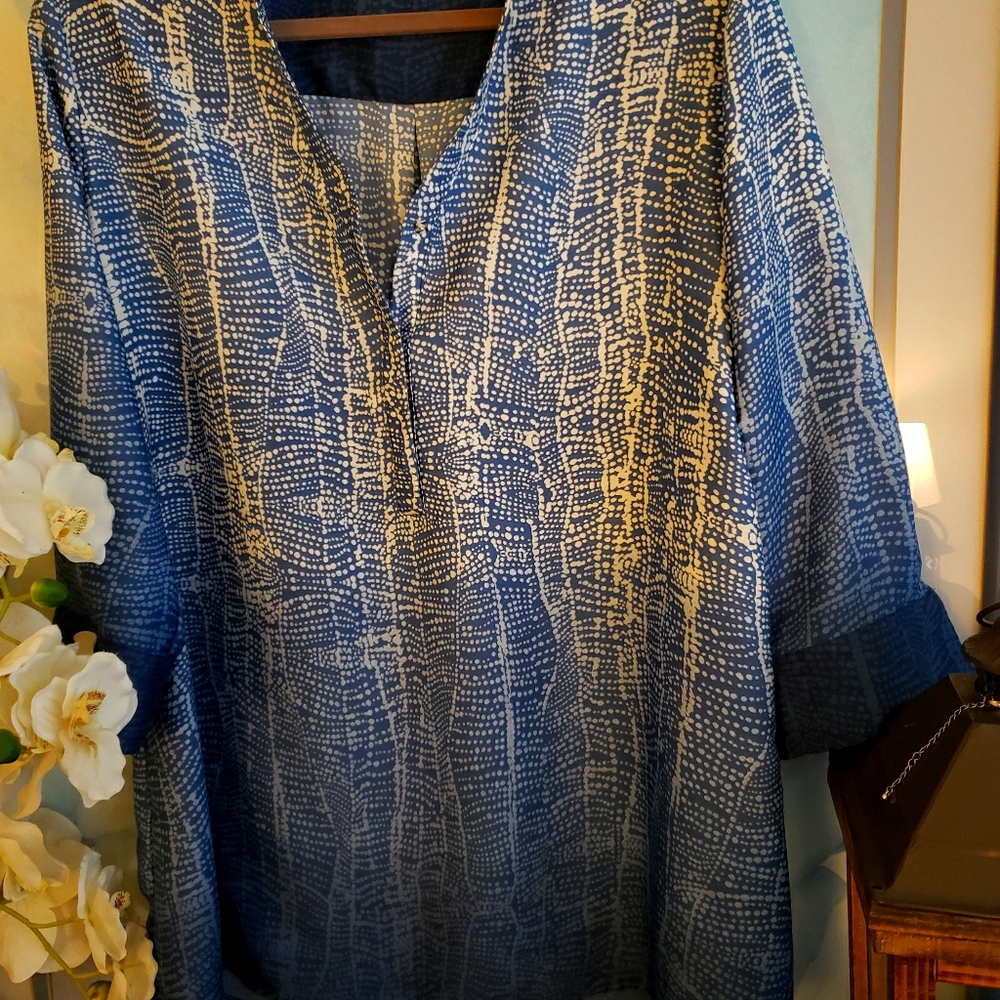 Blue ombre Kaftan